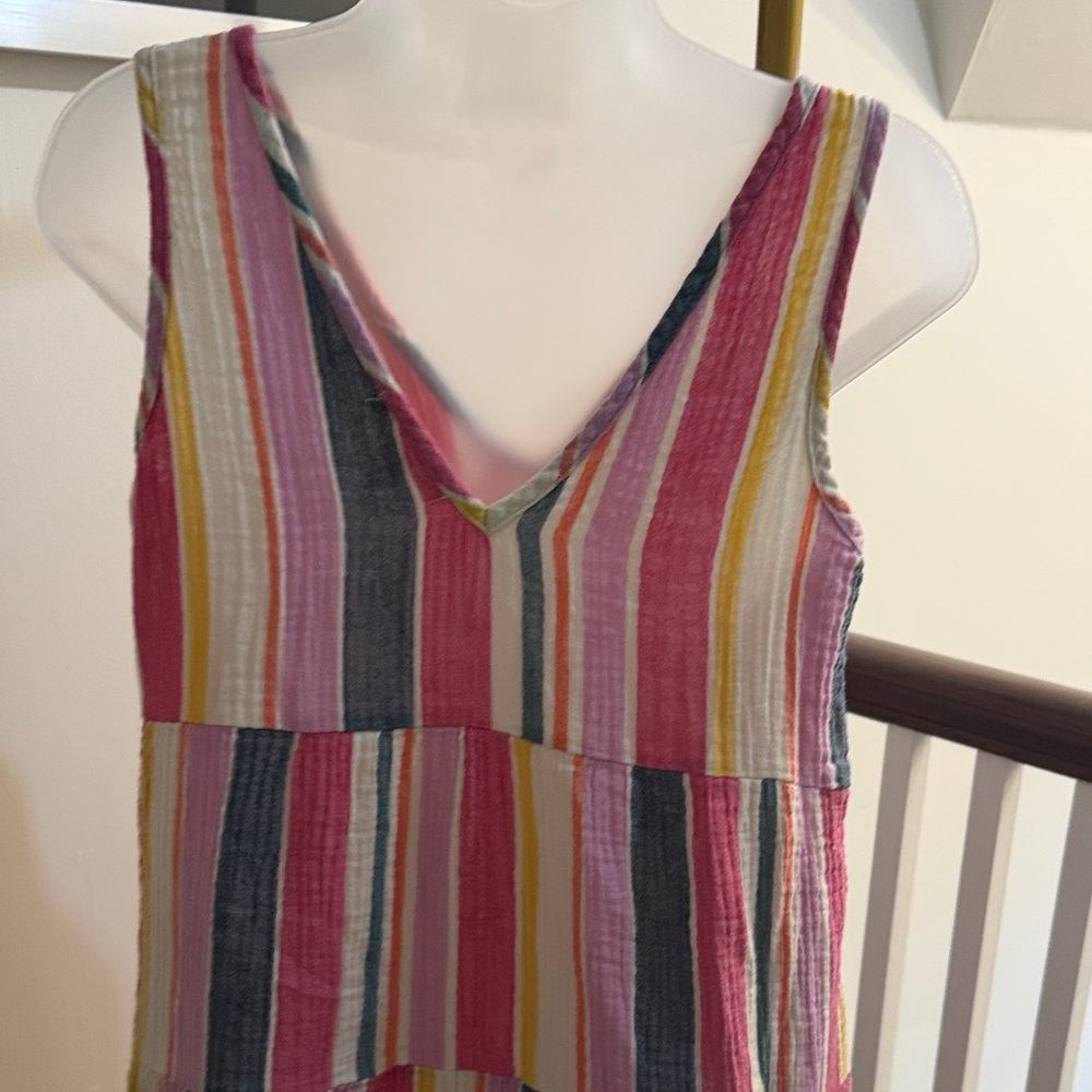 Marine Layer lightweight Multicolor Tiered Maxi Dress - S - Picture 4 of 8